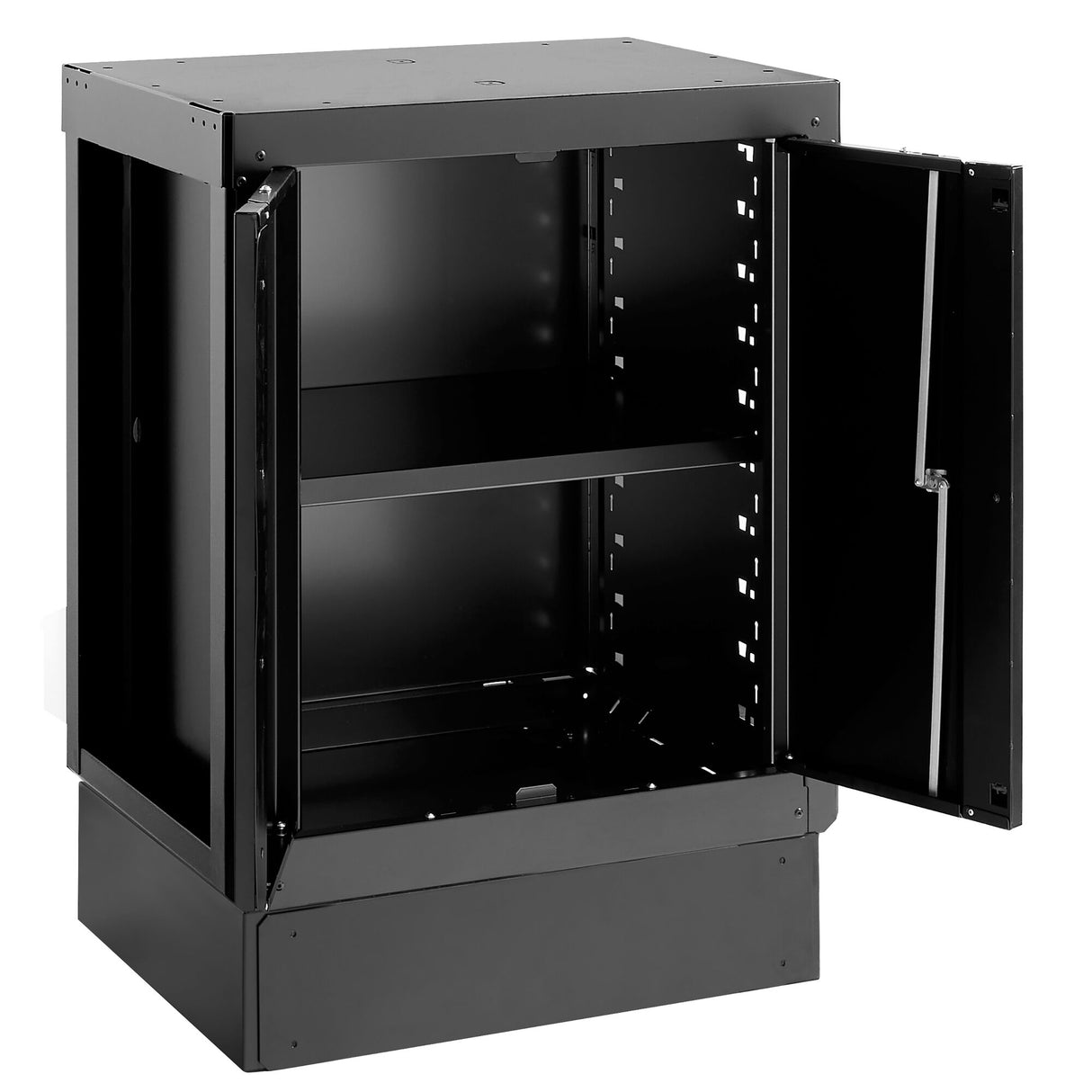 Base Unit With 2 Solid Doors, Black