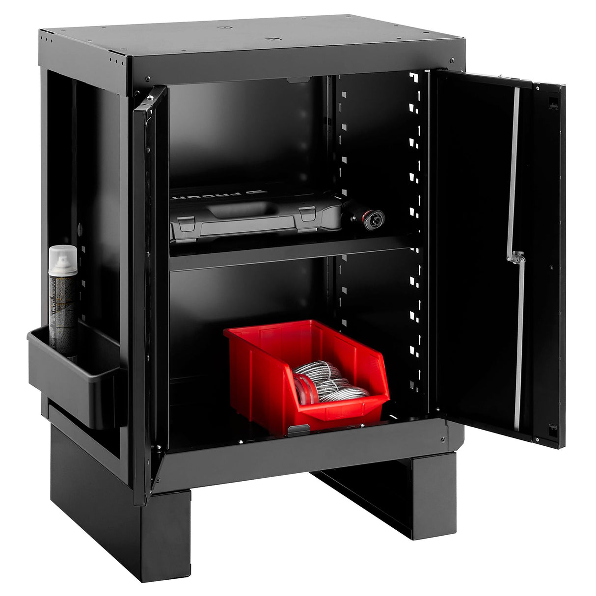 Base Unit With 2 Solid Doors, Black