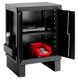 Base Unit With 2 Solid Doors, Black