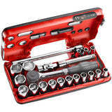 1/2 in.DBOX Twist Handle Ratchet & Socket Set (21 pc.)