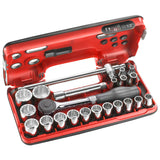 1/2 in. DBOX Twist Handle Ratchet & Socket Set (22 pc.)