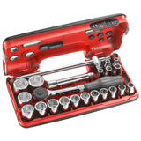 1/2 in. DBOX Socket Set With Twist Handle Ratchet (22 pc.)