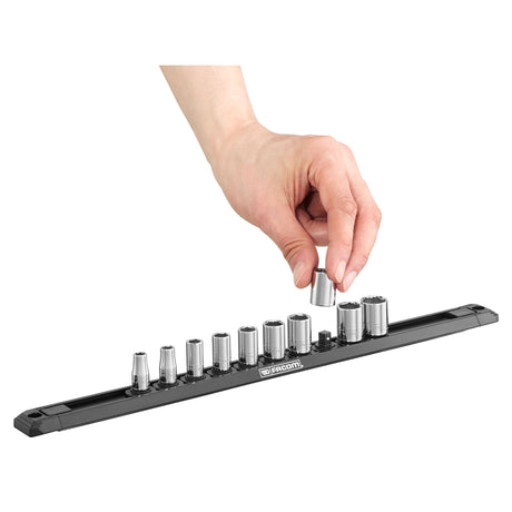 1/4 in. 6-Point OGV® Grip Socket Set on Magnetic Rack (10 pc.)
