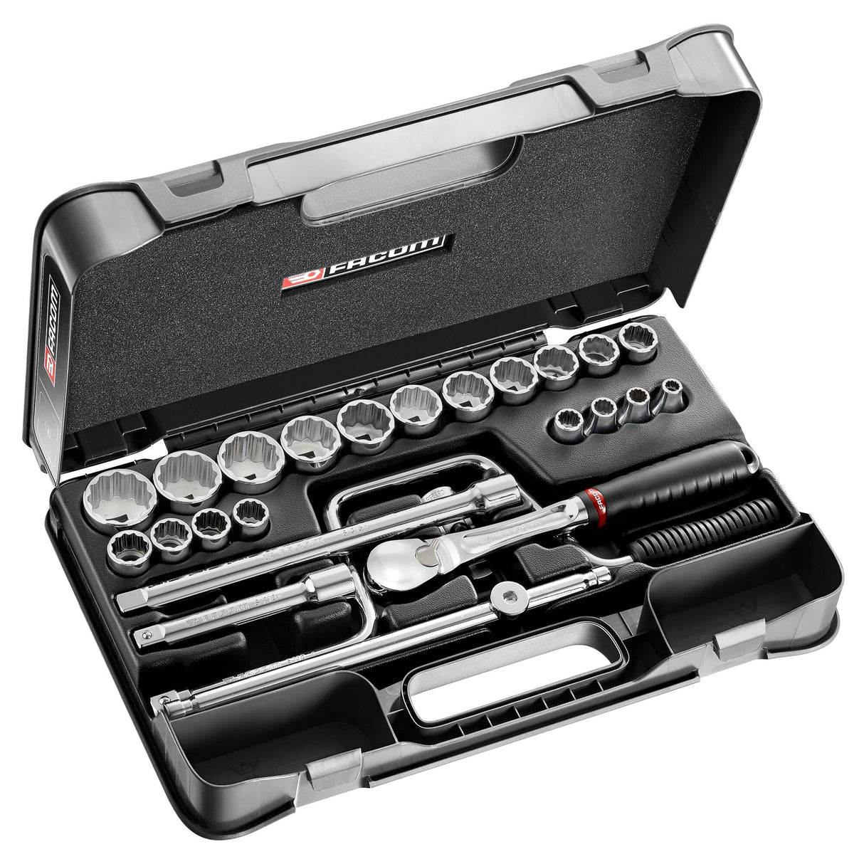 1/2 in. MBOX Pear Head Ratchet & Socket Set (25 pc.)