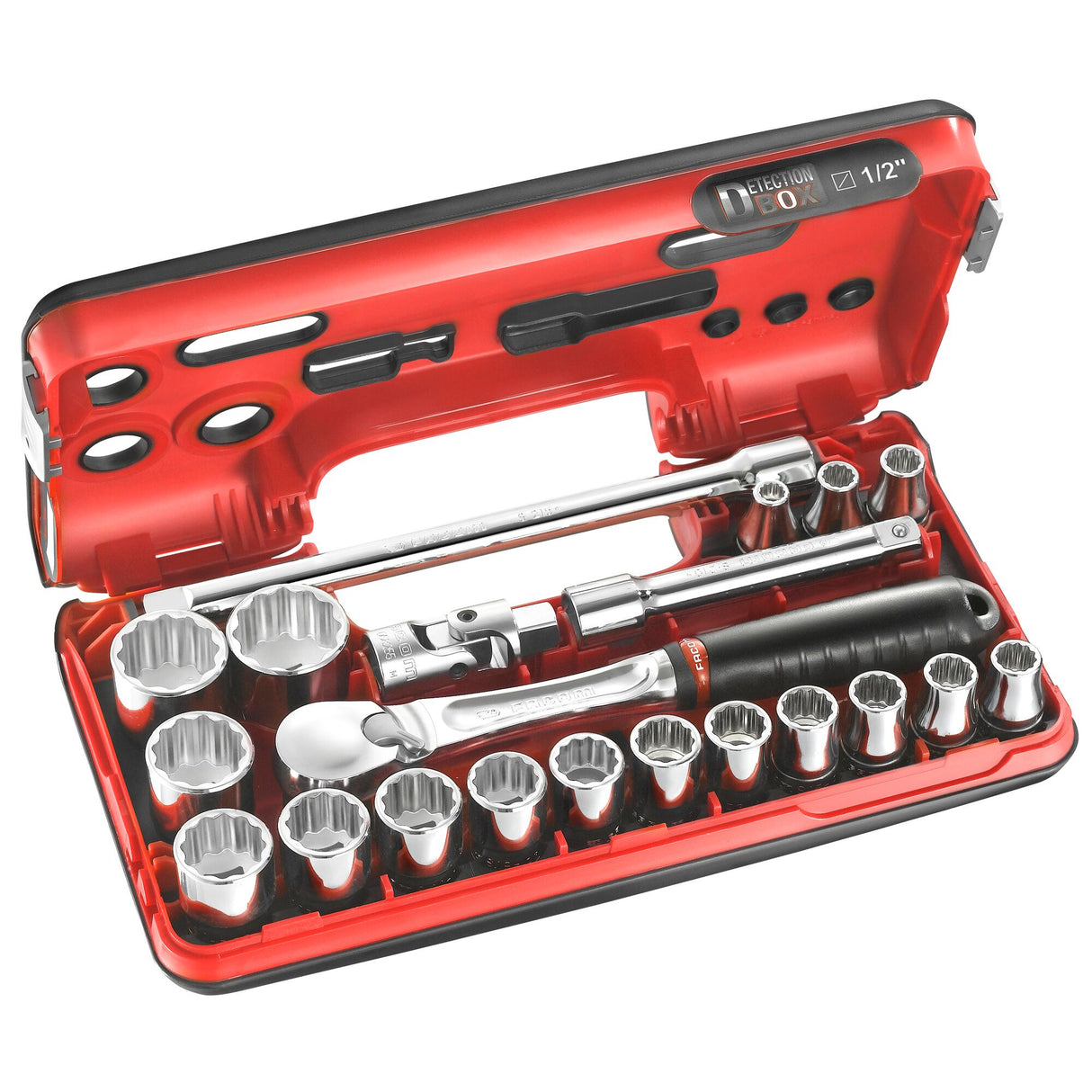 1/2 in. DBOX Socket and Pear-Head Ratchet Set (21 pc.)