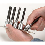 1/2 in. Drive Bits for Spline Socket Head XZN Long Bits Set, 6 to 14 mm (5 pc.)