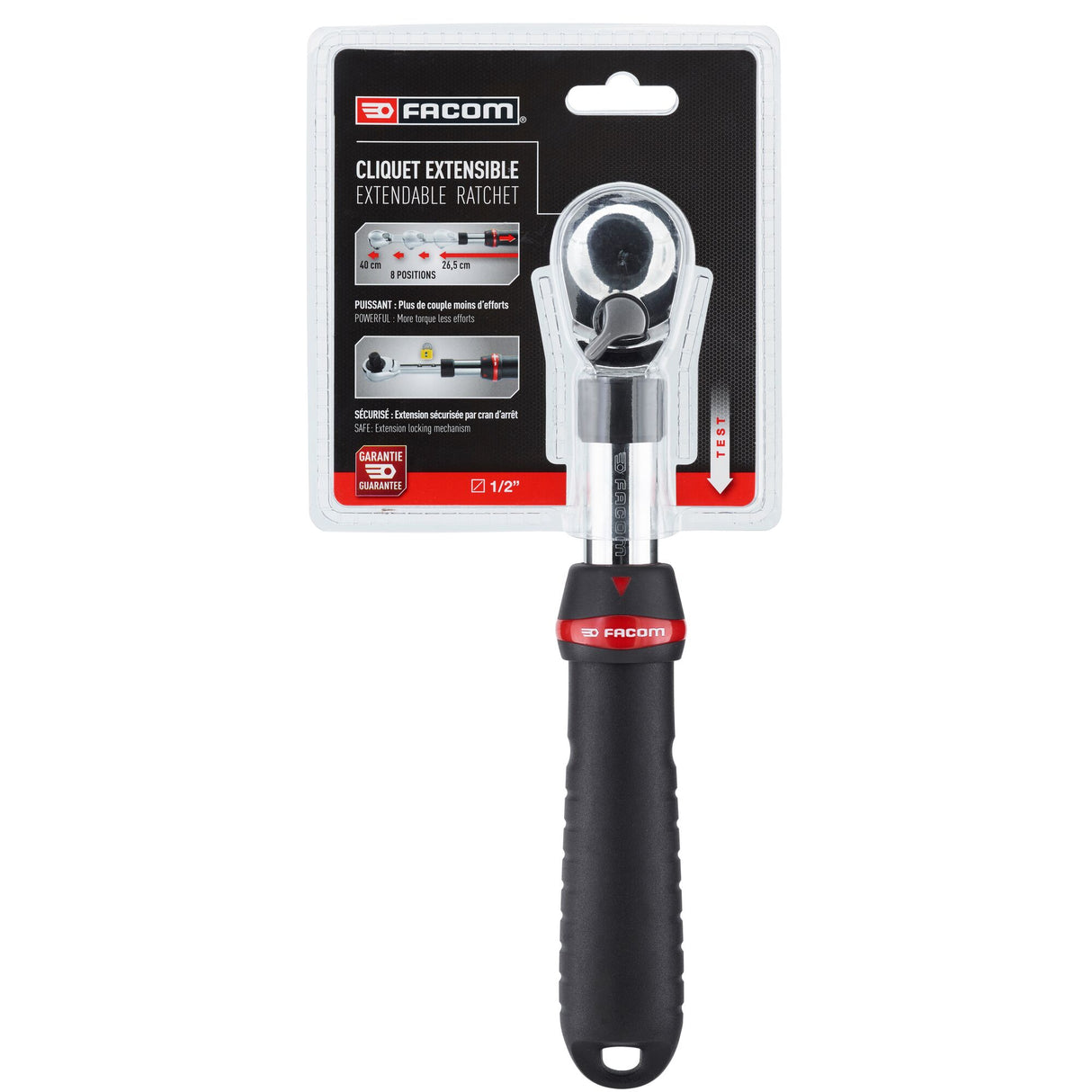 1/2 in. Extendable Pear-Head Ratchet