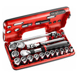 1/2 in. DBOX Socket Set With Extendable Ratchet (21 pc.)