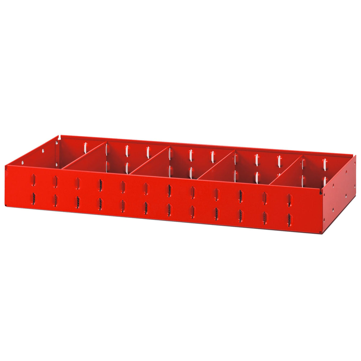 Metal Shelf, Uprights 5003MF, 4 Removable Dividers, D 27 5mm, L 682 x H 90 mm