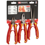 VDE Pliers Set (187.18AVE - 391A.16VE - 185A.20VE) (3 pc.)