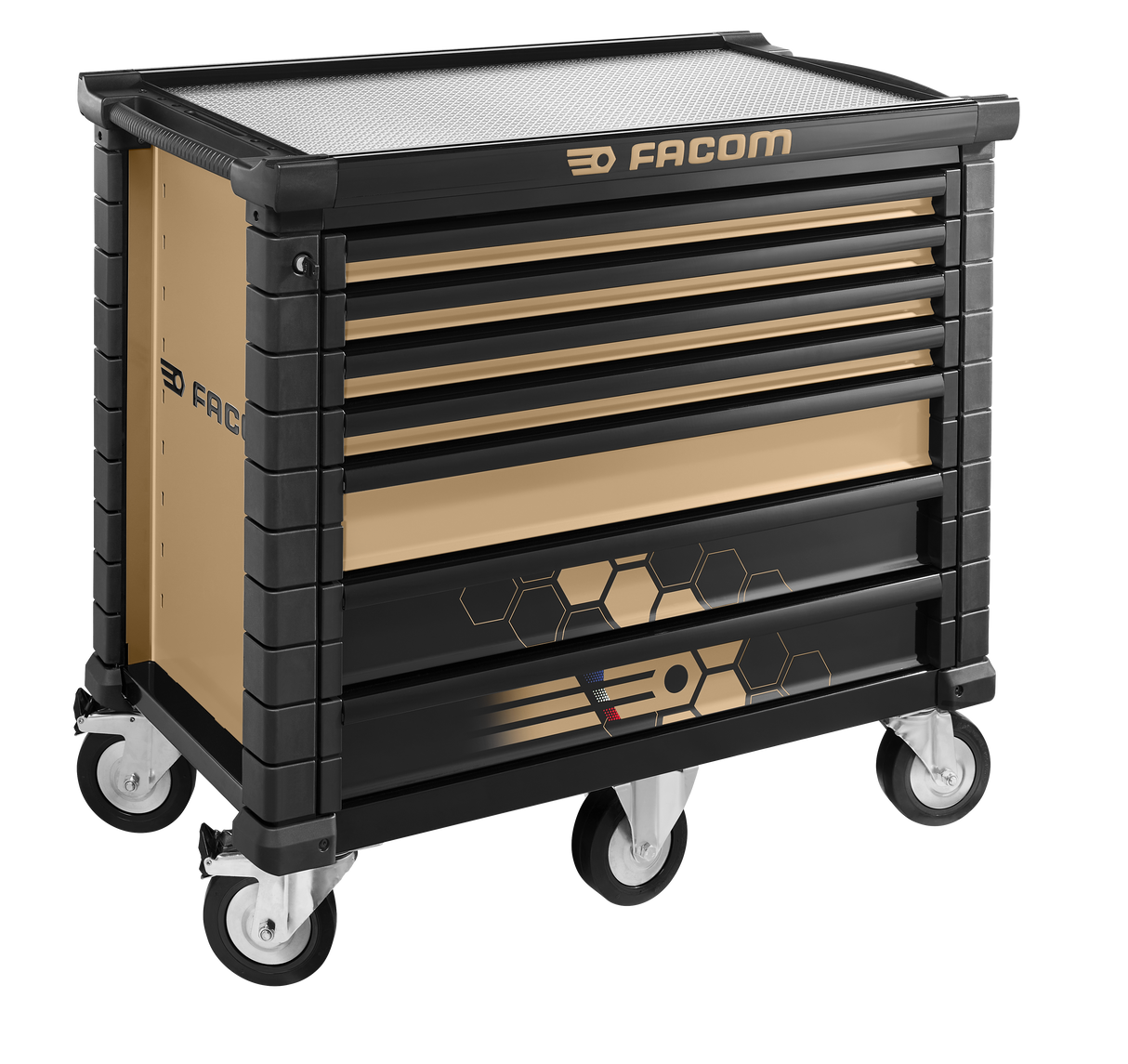 Servante JET M5 7 tiroirs - Édition Limitée numérotée Noir/Bronze Equip Auto 2025